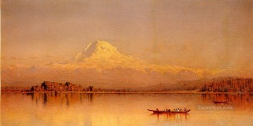 Paisaje de la Bahía de Tacoma del Monte Rainier Paisaje de Sanford Robinson Gifford Pinturas al óleo